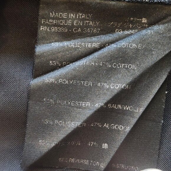 Prada Pants Womens IT 40 Black Straight Leg Dress Trousers Made in Italy Classic - Picture 8 of 13